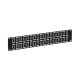Flat Cable Lacing Panel, 2U, Black
