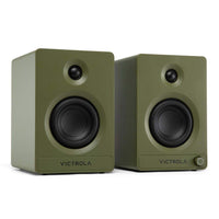 Victrola VPS-400-GRN Tempo Bluetooth Bookshelf Speakers, Green