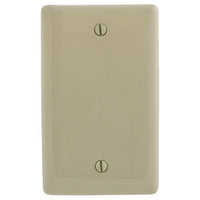 Hubbell NPJJ13I Ceiling Mount|Wall Mount Plate, Jumbo 1-Gang Blank, Ivory