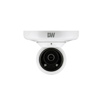 Digital Watchdog DWC-VA553WTIR Star-Light Plus 5MP UHDoC IR Vandal Ball Camera, 4mm Fixed Lens, NDAA Compliant, White