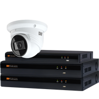 Digital Watchdog DW-VP9T9KIT24 Starter Kit, (1) VMAX IP Plus 2TB, (4) DWC-MT95WI28TW 5MP Turret IP Cameras, 2.8mm Fixed Lens, White