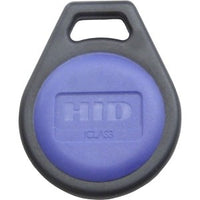 HID 2050HNNSN iCLASS Key II 205x 2K/2 Contactless Smart Key Fob, SIO, Programmed, Non-Matching Numbers, Black with Blue 
