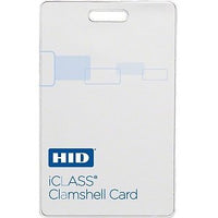 HID 2080CGSNV iCLASS 208x 2K/2 Clamshell Smart Card, Configured, Glossy Front, Logo Back, No Numbers, Vertical Slot, Whi