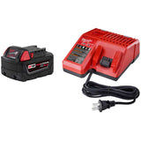 MILWAUKEE  48-59-1850 M18™ REDLITHIUM™ XC 5.0Ah Battery and Charger Starter Kit