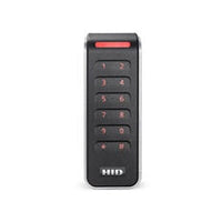 HID 20NKS-00-000025 Signo 20 Mullion Pigtail Reader, Standard Profile, Black with Silver Trim