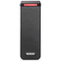 HID 20NKS-T1-000000 Signo 20 Mullion Pigtail Reader with Seos Profile, Black with Silver Trim