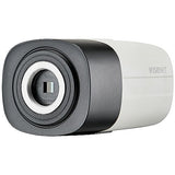 Hanwha SCB-6005 HD+ Series 2MP Analog Box Camera, Lens Not Included, Black and Ivory