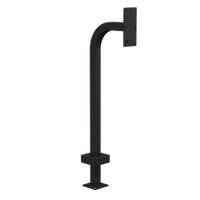 PEDESTAL 22PE1-2NIP-02-CRS 42" Steel Gooseneck Pedestal - 2NIP Verso Dual Module