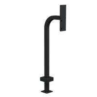 PEDESTAL 22PE1-2NIP-03-CRS 42" Steel Gooseneck Pedestal - 2NIP Verso Verso Triple Module