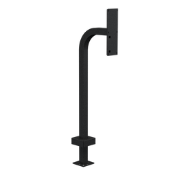 PEDESTAL 22PE1-2NIP-03-CRS 42" Steel Gooseneck Pedestal - 2NIP Verso Verso Triple Module