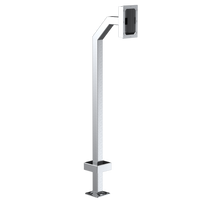 Pedestal Pro 22PE1-AIPH-16-304 42" Stainless Pedestal - Aiphone JV-DVF door station.