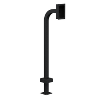 Pedestal Pro 22PE1-AIPH-16-CRS 42" Steel Gooseneck Pedestal - Aiphone JV-DVF door station.