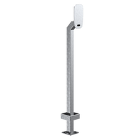 PEDESTAL 22PE1-BUT-02-304 44" Stainless Pedestal - ButterflyMX 8" Surface Video Intercom