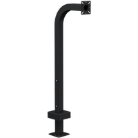 PEDESTAL PRO 22PE1-EBMU-01-CRS 42" Black Wrinkle Gooseneck Pedestal