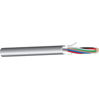 West Penn 253186BGY1000 18/6 Adio Control Cable, Shielded, Plenum CMP, 1000', Gray
