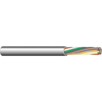 West Penn 25186BGY1000 18/6 Stranded Plenum Audio Cable, Unshielded CMP, 1000' (304.8m) Reel, Gray