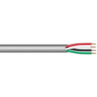 West Penn 25241BGY1000 22/4 Stranded Unshielded Audio Cable, CMP, 1000' (304.8m) Reel, Gray