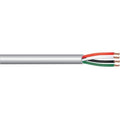 West Penn 25244BBK1000 18/4 Stranded Unshielded Audio Cable, CMP, 1000' (304.8m) Reel, Black