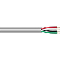 West Penn 25245BGY1000 Plenum Audio Cable, 4C 16G Stranded Unshielded