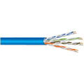 West Penn 254245EZBL1000 CAT5e Plenum Cable, 22/4 Solid BC, Unshielded, UTP, CMP, 1000' (304.8m) Reel, Blue