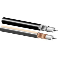 West Penn 25810NT0500 RG-213/ Type with Foil +95% TC Braid, RG-58 12/1 Tinned Copper Coaxial Cable, Plenum, RF 50 Ohm, 500' (152.4m) Reel, Natural