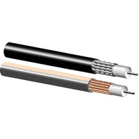 West Penn 25810NT1000 RG-213/ Type with Foil +95% TC Braid, RG-58 12/1 Tinned Copper Coaxial Cable, Plenum, RF 50 Ohm, 100' (304.8m) Reel