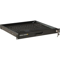 2-Post Sliding Keyboard Tray, Lockable, 1U RS