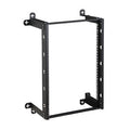 Kendall Howard 1915-3-300-16 V-Line Wall Mount Rack, 12" Depth, 16U, CRS, Black