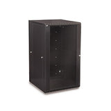 LINIER Swing-Out Wall Mount Cabinet, Glass Door, 22U