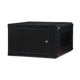 LINIER Fixed Wall Mount Cabinet, Vented Door, 6U
