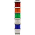 Edwards Signaling 200 Class 70mm Stacklight, SMD Steady or Flashing LED Module and Light Source Amber with Gray, 24V AC/DC