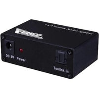 Vanco 280584 1x4 Toslink Audio Splitter