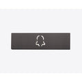 DoorBird D21X Nameplate for Call Button with Bell Symbol, Black Red (RAL 3007)