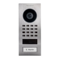 DoorBird D1101V Surface Mount IP Video Intercom, Stainless Steel V4A Brushed