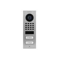DoorBird D1102V Surface-Mount IP Video Intercom, White Aluminuim (RAL 9006)