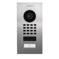 DoorBird D1101V Flush-Mount IP Video Intercom, Pastel Green (RAL6019)