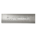 DoorBird D21X Nameplate for One Call Button, Individual Engraving, Brushed (BRUSHEDV4A)