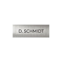 DoorBird D11X Nameplate for Call Button, Individual Engraving, Signal Yellow (RAL 1003)