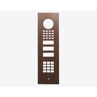 DoorBird D1102KV Flush-Mount Front Panel, Brushed Gold (BRSHGOLD)