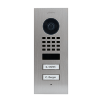DoorBird D1102V Flush-Mount IP Video Intercom, Golden Yellow (RAL 1004)