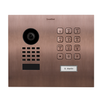 DoorBird D1101KH Modern Flush-Mount IP Video Intercom, Brushed Bronze (BRSHBRONZE)
