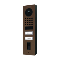 DoorBird D1102FV Fingerprint 50 Surface-Mount IP Intercom, Burnish Brass (BURNISH.BRASS)
