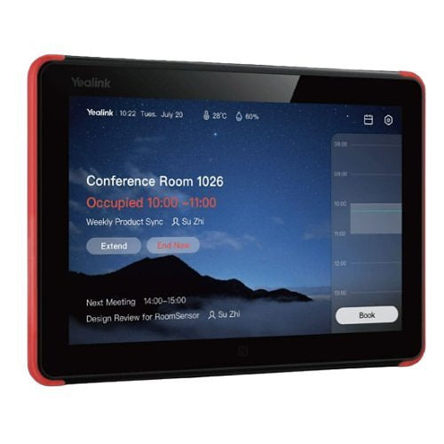 Yealink ROOMPANEL 8" Touch-Screen Professional Android-Based Scheduling Panel
