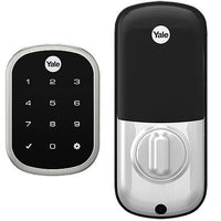 Yale Locks YRD156-ZW2-619 Yale YRD156-ZW2-619 Pro SL Key-Free Touchscreen Deadbolt with Z-Wave Plus, Satin Nickel