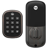 Yale Locks YRD136-ZW2-0BP Yale YRD136-ZW2-0BP Key Free Keypad Deadbolt with Z-Wave Plus, Pro Channel Exclusive, Oil Rubbed Bronze