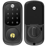 Yale Locks YRD226-NR-BSP Yale YRD226-NR-BSP Assure Lock Single-Cylinder Deadbolt with Touchscreen Keypad, Black Suede