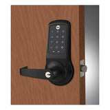 Yale Locks AU FBB628N-ZW3-RH-BSP Yale AU FBB628N-ZW3-RH-BSP NexTouch Series Touchscreen Cylindrical Lock, Black Suede