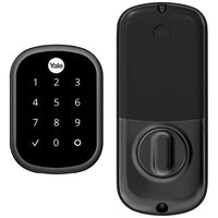 Yale Locks YRD156-ZW2-BSP Yale YRD156-ZW2-BSP Pro SL Key Free Touchscreen Deadbolt with Z-Wave Plus, Black Suede