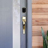 Yale Locks YRD156-ZW2-P05 Yale YRD156-ZW2-P05 Pro SL Key-Free Touchscreen Deadbolt with Z-Wave Plus, Polished Brass