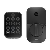 Yale Locks YRD654-ZW2-BSP Yale YRD654-ZW2-BSP Pro 2 Key-Free Touchscreen Smart Lock with Z-Wave ZW2, Black Suede